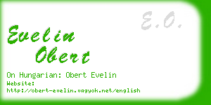 evelin obert business card